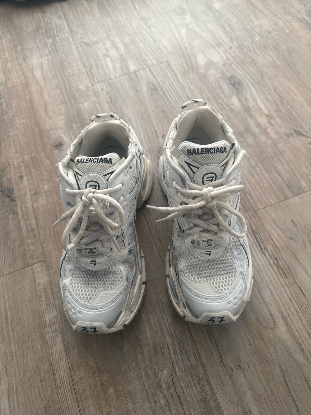 Balenciaga White and Light Gray X KITH 37